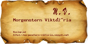 Morgenstern Viktória névjegykártya